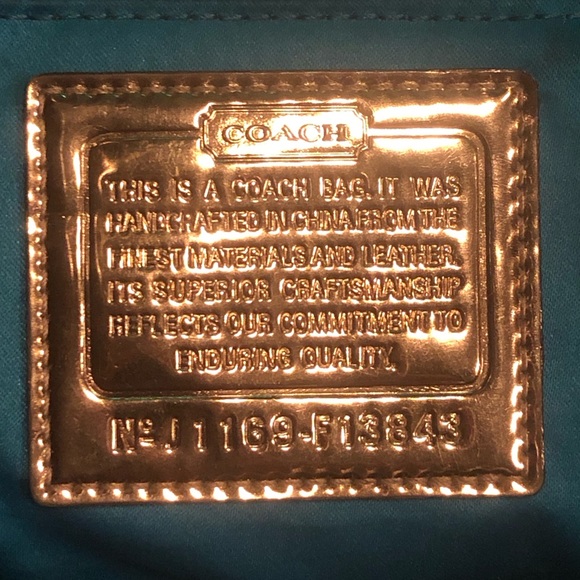 *Coach Poppy Signature Sateen Tote* 👜 - Picture 3 of 3